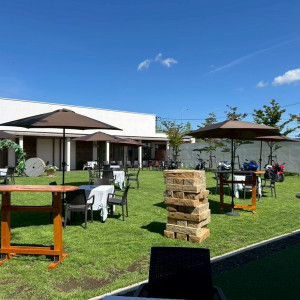 バイク好きな彼のバイクをガーデンに飾らせてもらいました!|771848さんのTHE JAPONAIS LISERJU(ザ ジャポナイズリサージュ)の写真(2541971)