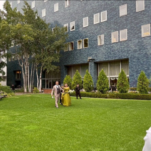 新郎新婦は裏手からサプライズ入場ができます!|771850さんの札幌パークホテルの写真(2541470)