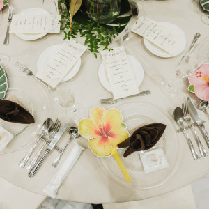 テーブル装飾|771880さんのコットンハーバークラブ(横浜)/テイクアンドギヴ・ニーズウェディングの写真(2541648)