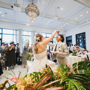 ファーストバイト|771880さんのコットンハーバークラブ（横浜）/テイクアンドギヴ・ニーズウェディングの写真(2541645)