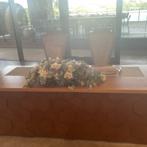 新郎新婦席|771919さんのザ・ミーツ マリーナテラスの写真(2541925)