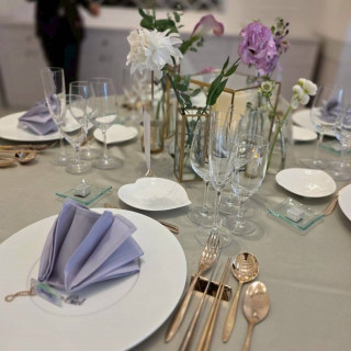 テーブル装飾の様子