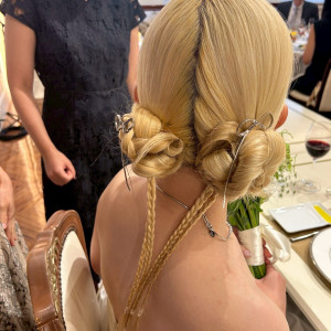 ヘアアレンジ|771986さんのロザンジュイア広尾迎賓館（LOSANGEIA）の写真(2542474)