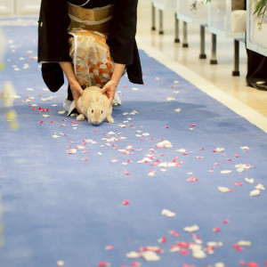 リングうさぎです|771989さんのアクアテラス迎賓館（大津）/テイクアンドギヴ・ニーズウェディングの写真(2552378)