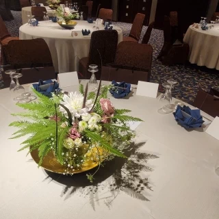 ゲストテーブルの装花