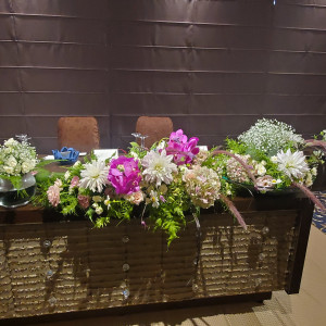 高砂席の装花|772035さんの奄美の里サウスヴィラガーデンの写真(2542922)