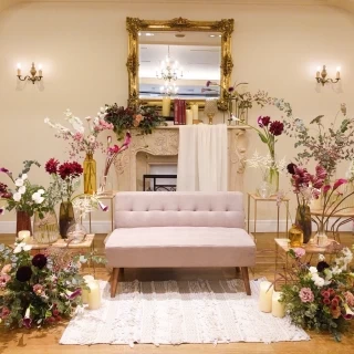 ソファは会場備え付けの3種類がデフォルトで選べました