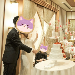 ケーキカット|772101さんのザ マークグランドホテル（THE MARK GRAND HOTEL）の写真(2571321)