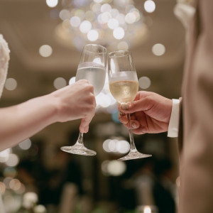 乾杯の挨拶後|772115さんのオーベルジュ・ド・リル サッポロ (ひらまつウエディング)の写真(2543609)