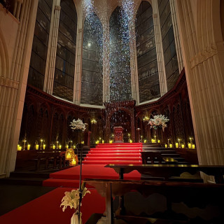 雪を降らせる演出