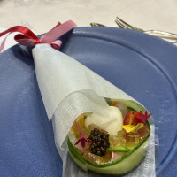 前菜。見た目がとてもきれい。