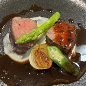 お肉は美味しい|772165さんのアーヴェリール迎賓館(名古屋)/テイクアンドギヴ・ニーズウェディングの写真(2547046)