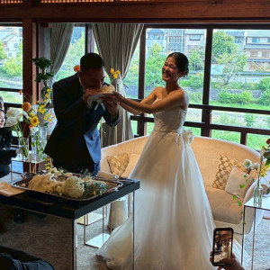 ファーストバイトの風景|772193さんのFUNATSURU KYOTO KAMOGAWA RESORT（登録有形文化財）の写真(2544568)