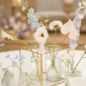 ゲストテーブルの装花|772231さんのInStyle wedding KYOTO/テイクアンドギヴ・ニーズウェディングの写真(2544903)