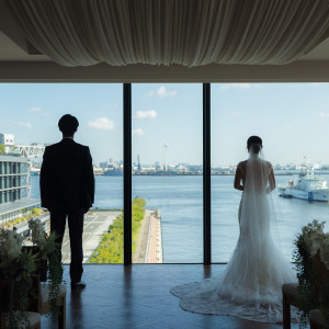 挙式会場|772263さんのBAYSIDE GEIHINKAN VERANDA/テイクアンドギヴ・ニーズウェディングの写真(2544509)