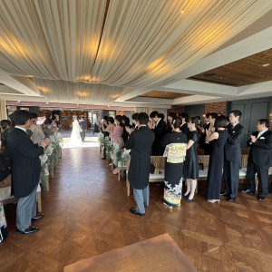 退場シーン|772263さんのBAYSIDE GEIHINKAN VERANDA/テイクアンドギヴ・ニーズウェディングの写真(2544507)