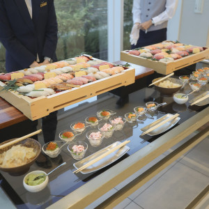 コースについていたお寿司ブッフェ|772274さんのララシャンスOKAZAKI迎賓館の写真(2579748)