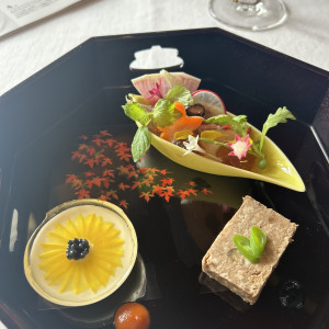 前菜のプレート|772382さんの神戸迎賓館 旧西尾邸 (兵庫県指定重要有形文化財)の写真(2544786)