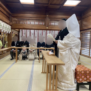 誓詞奏上|772384さんの大國魂神社 結婚式場の写真(2545130)