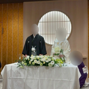 メインテーブル|772384さんの大國魂神社 結婚式場の写真(2545128)