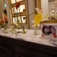 受付の装花の様子です