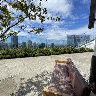 披露宴会場のテラス