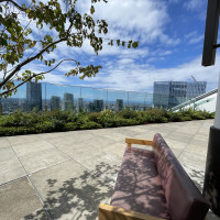 披露宴会場のテラス