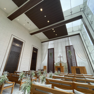 ゲストから見たチャペル|772453さんの表参道TERRACE/テイクアンドギヴ・ニーズウェディングの写真(2549536)