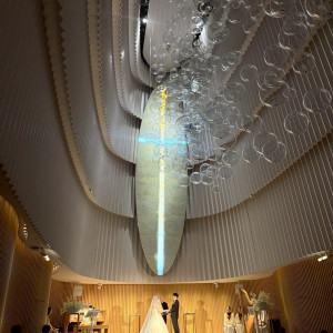 即決したOceanのチャペル|772486さんのノートルダム横浜みなとみらい/FIVESTAR WEDDINGの写真(2545307)