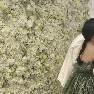 お花の壁がとても映えて可愛かったです。|772513さんのアルカンシエル南青山(アルカンシエルグループ)の写真(2545382)