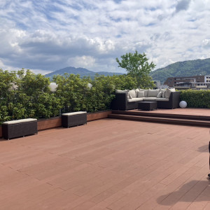 チャペルから出れるテラス|772537さんのリバースイート京都鴨川迎賓館の写真(2545488)