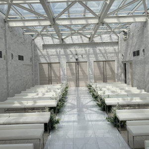 祭壇から見たチャペル内|772537さんのリバースイート京都鴨川迎賓館の写真(2545489)