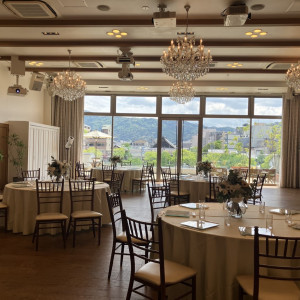 披露宴会場内と川床|772537さんのリバースイート京都鴨川迎賓館の写真(2545491)