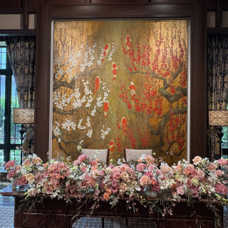 新郎新婦の席です