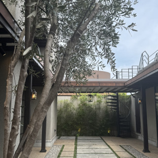 開放的な屋上（挙式会場手前）