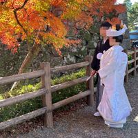 紅葉の赤がとても鮮やかで、特別な一日となりました。