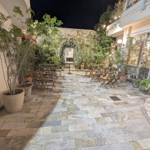 ガーデン挙式も、ビュッフェもここでできるそうです。|772646さんのRouge Blanc（ルージュ：ブラン）●BRASSグループの写真(2545720)