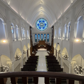 階段上からの景色