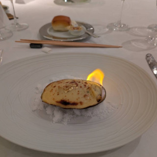 ZENコースの鮑とリゾットのグラタンです。