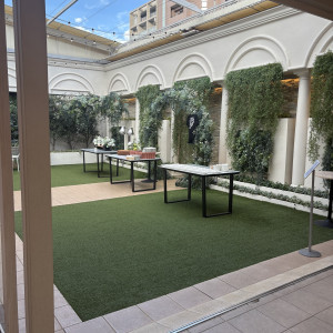 みんなでわいわい話せる感じのガーデン|772709さんのアニヴェルセル ヒルズ横浜の写真(2545983)