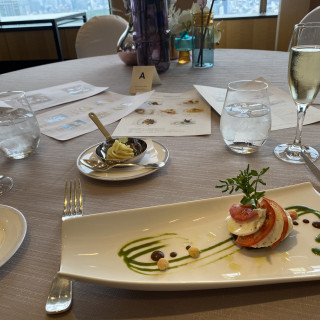 フェアの試食会でのお肉料理です。