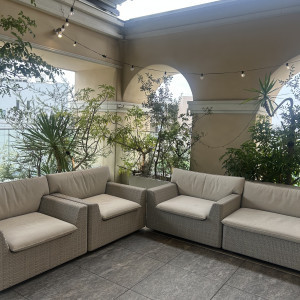 雨天でも使える中庭。
雰囲気抜群です！|772735さんのステラ・デル・アンジェロの写真(2546050)