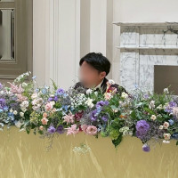 装花はプラン内でも十分なボリュームがありました。