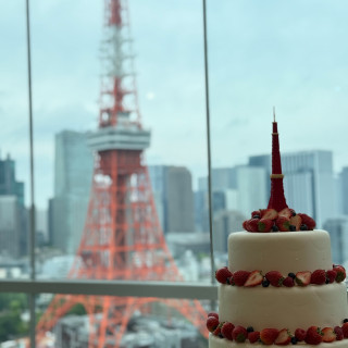 東京タワーが間近な会場
ゲストはみんな近さに驚いてました