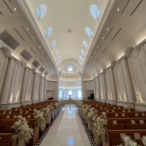 室内　ヴァージンロード|772781さんのハーバーパークアヴェニュー ブレストンの写真(2546306)