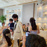 カラードレス入場