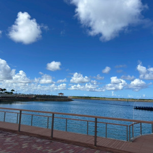 結婚式場前の海|772829さんのセントレジェンダOKINAWA（CENTLEGENDA OKINAWA）の写真(2564327)