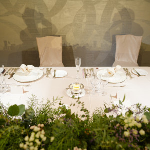 テーブル(新郎新婦)|772846さんのヒルトン東京ベイの写真(2546553)