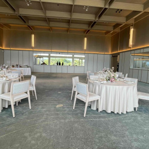 高砂席からの披露宴会場|772854さんのAMANDAN AISLE ～アマンダンアイル～の写真(2558647)