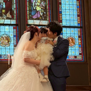 ステンドグラスがとても綺麗でした！|772881さんのST.MARGARET WEDDING（セント・マーガレット ウエディング）の写真(2546790)